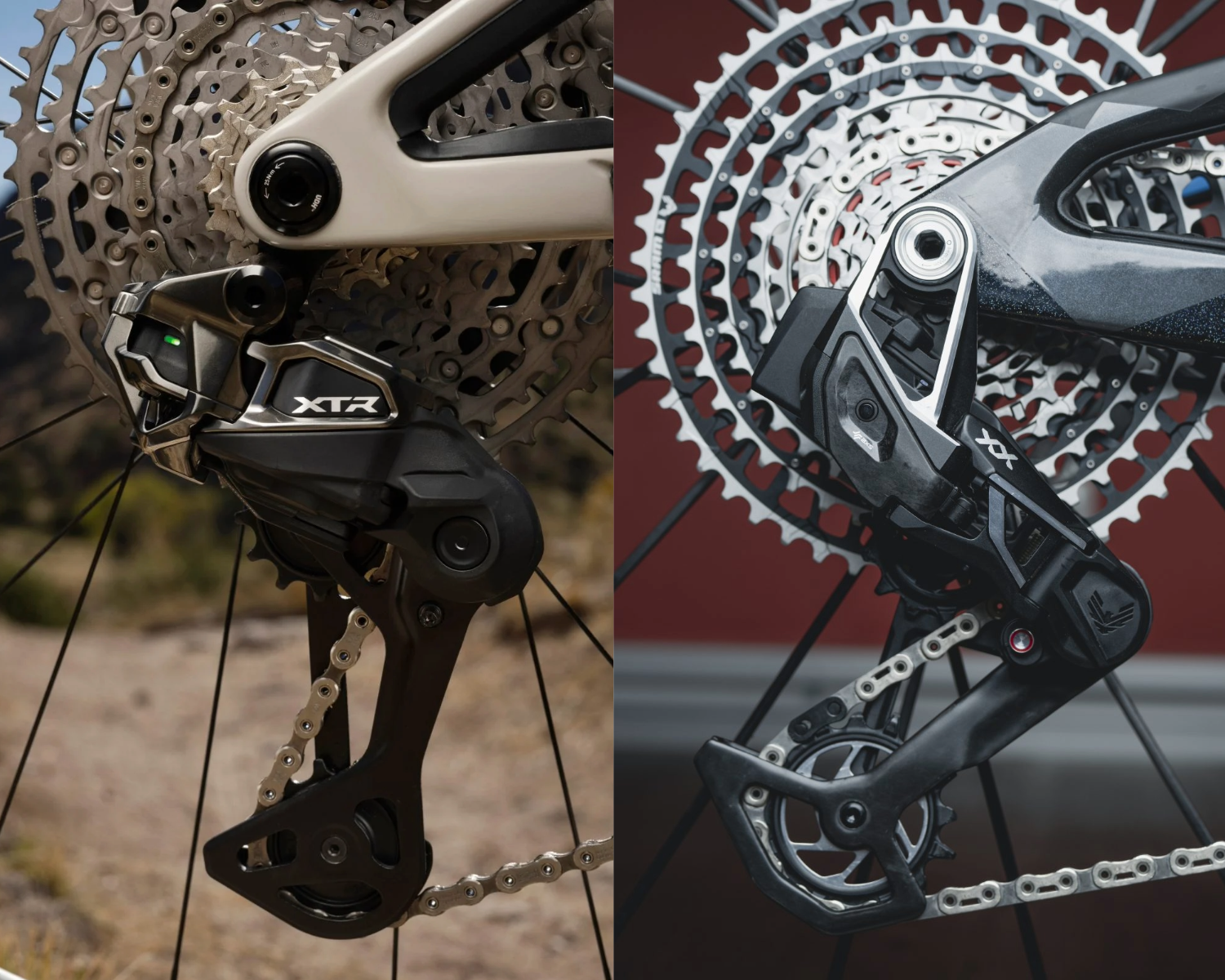 Shimano XTR Di2 vs SRAM XX Eagle AXS: Scontro fra titani