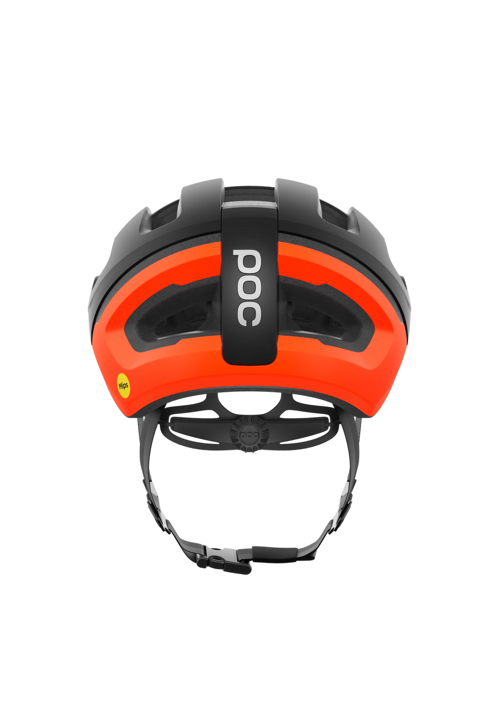 Casco per ciclismo - Poc Omne Air Mips - Uranium Black matt/Fluorescent Orange Matt
