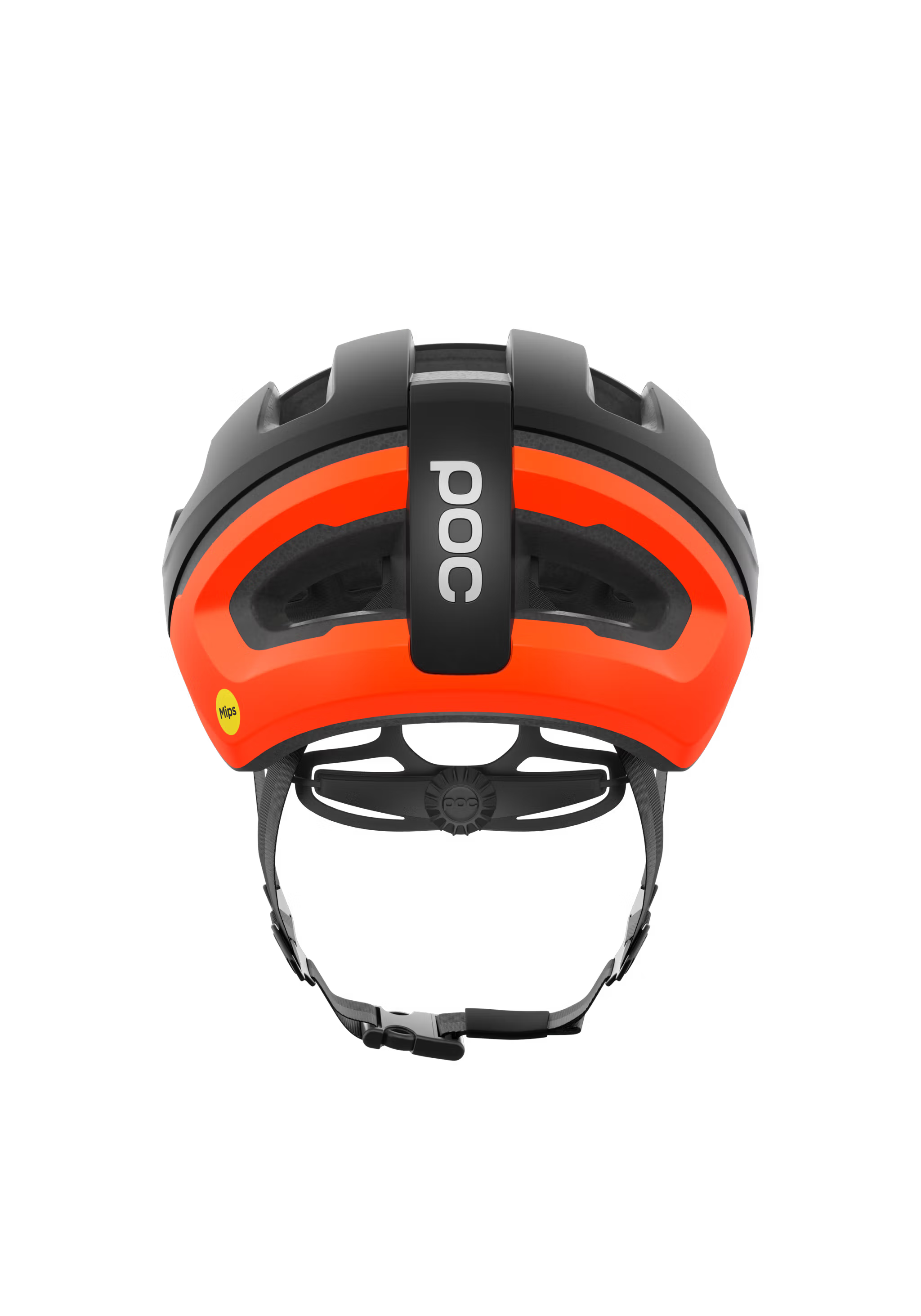 Casco per ciclismo - Poc Omne Air Mips - Uranium Black matt/Fluorescent Orange Matt