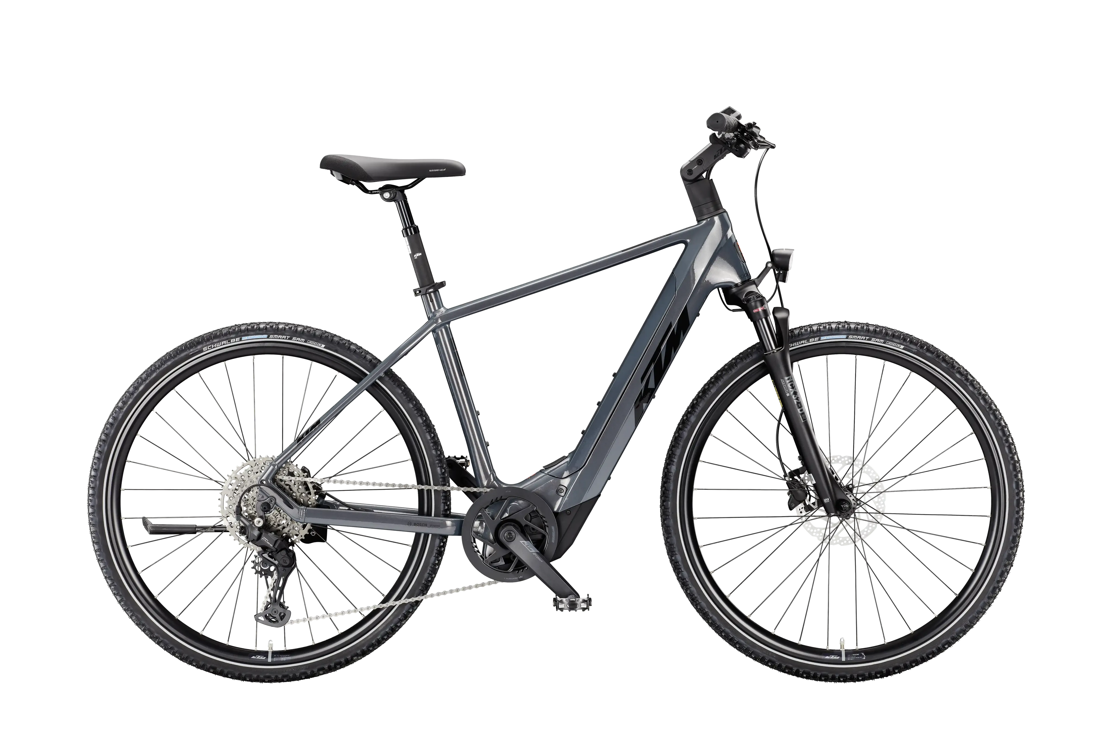 KTM - Bici Trekking a pedalata assistita - Macina Cross CX 820 L - Colore Flaming Grey