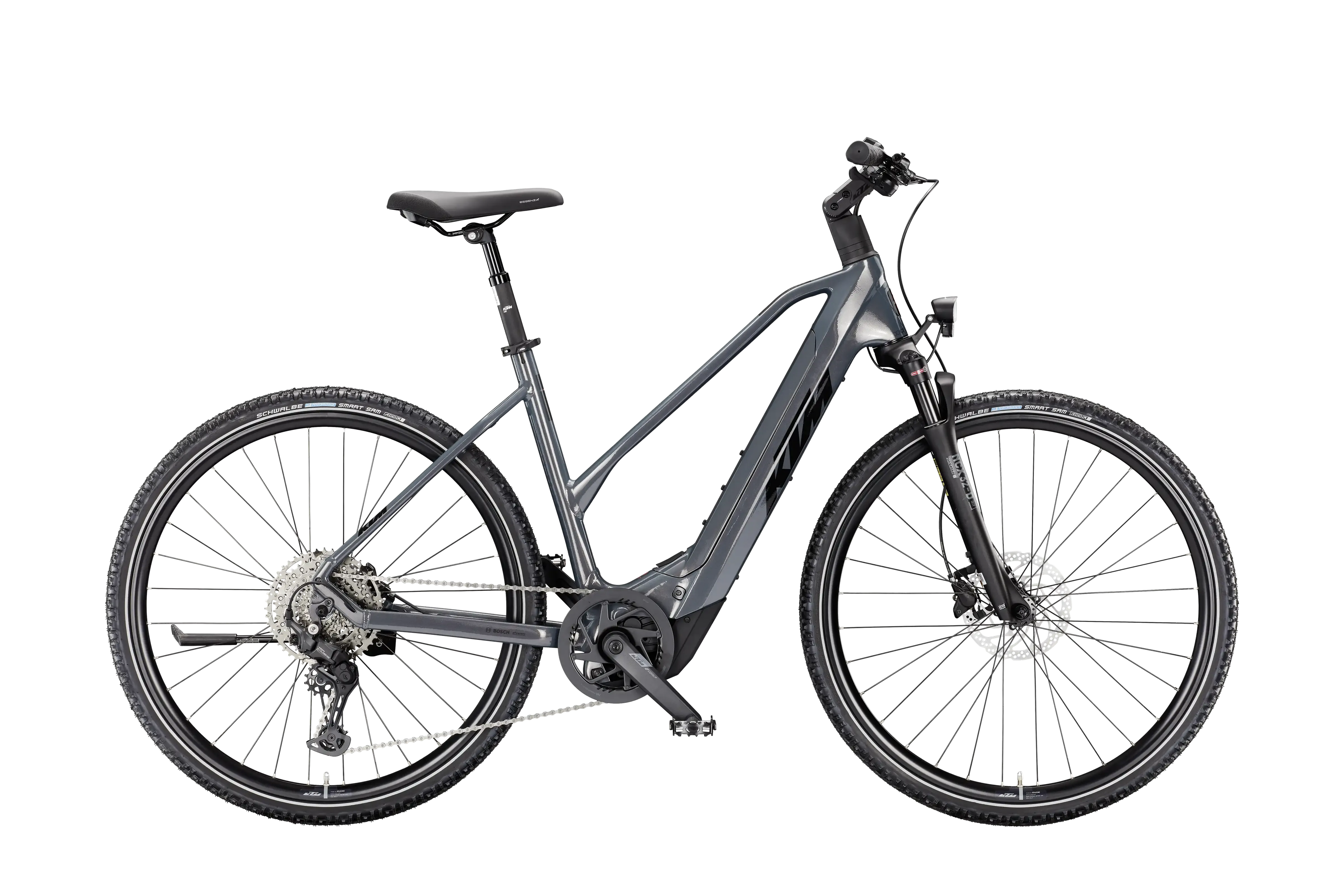 KTM - Bici Trekking a pedalata assistita - Macina Cross CX 820 L - Colore Flaming Grey