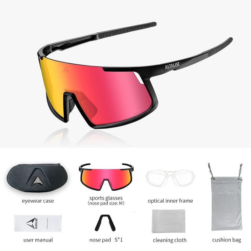 Occhiali Altalist Kisou CR1 Fotocromatici - Rosso/Nero