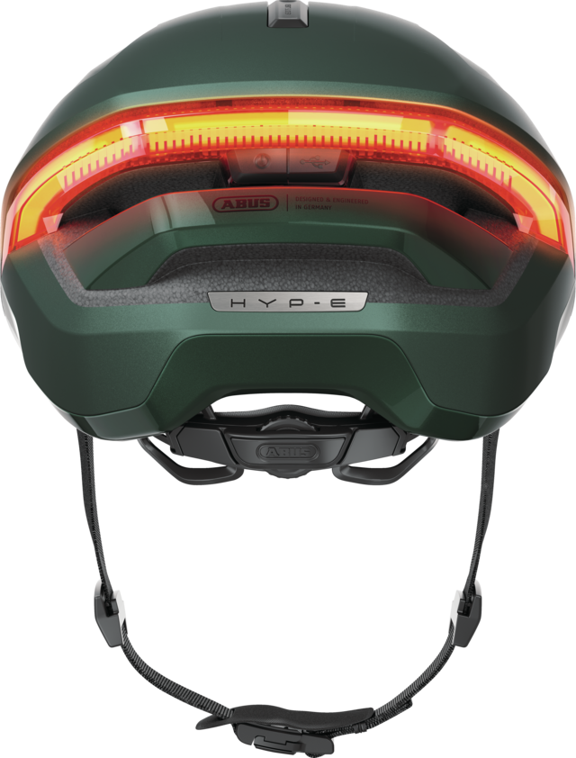 Abus Casco Urban Hyp-E con luci e indicatori di direzione
