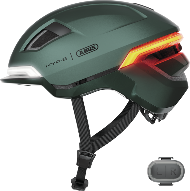 Abus Casco Urban Hyp-E con luci e indicatori di direzione