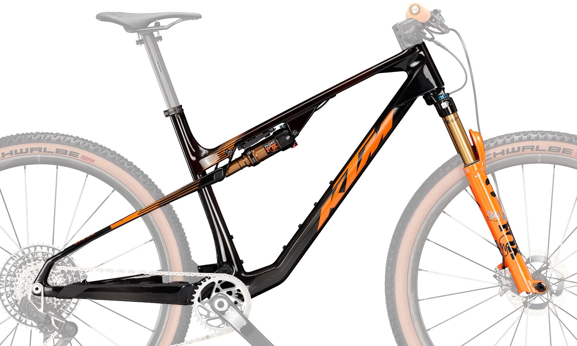 Scarp Exonic Mt Evo 3 - Kit Telaio Fox Factory 34 120 mm - Orange on Carbon