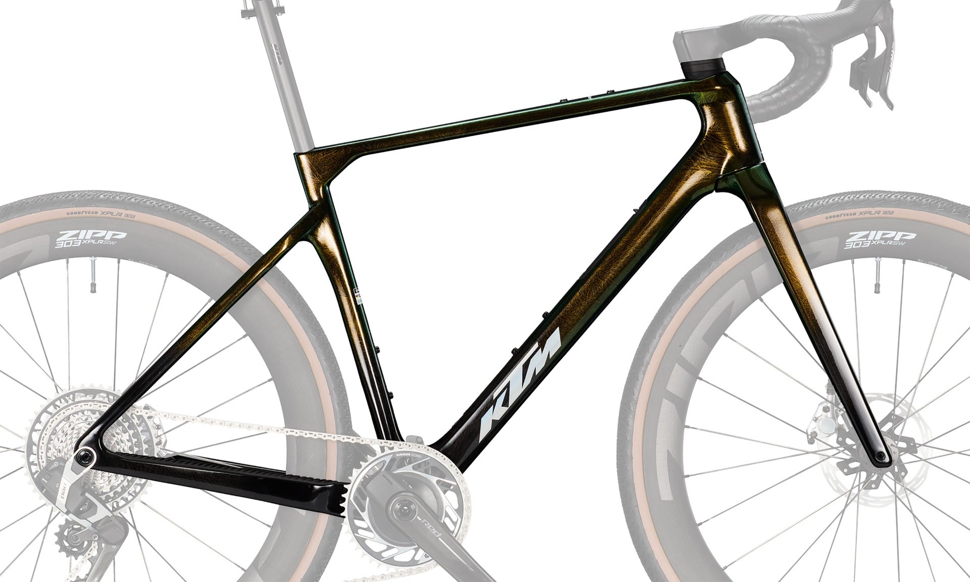 KTM Gravelator Exonic Frameset - CRYSTAL GREEN