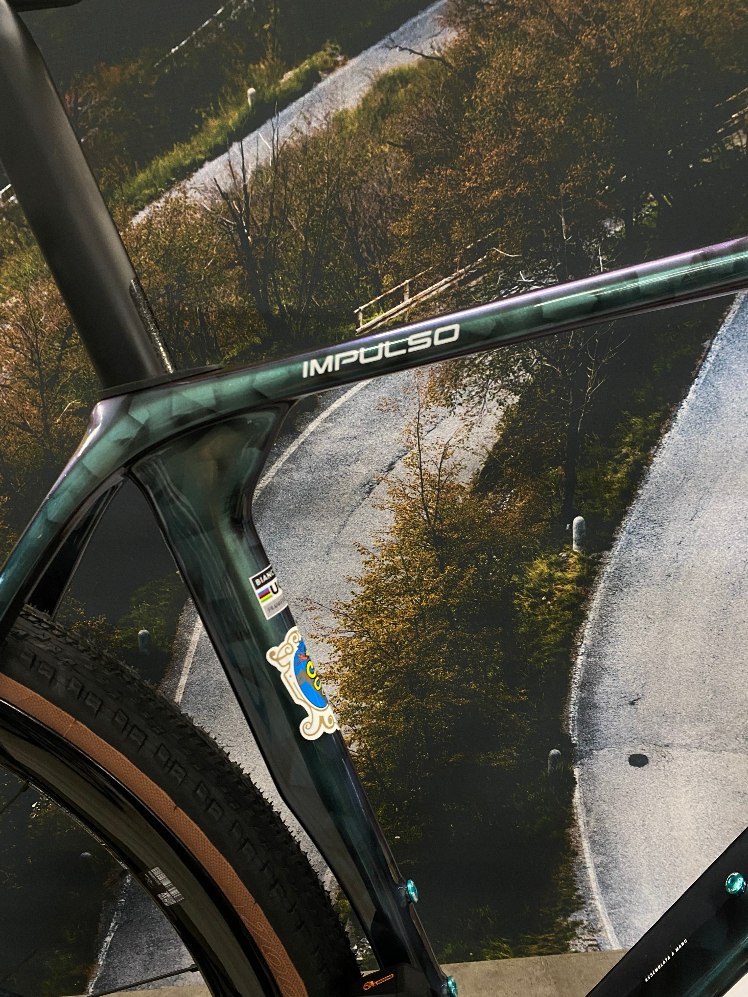 Officina Bianchi Impulso RC GRX Di2 - Chameleon Green