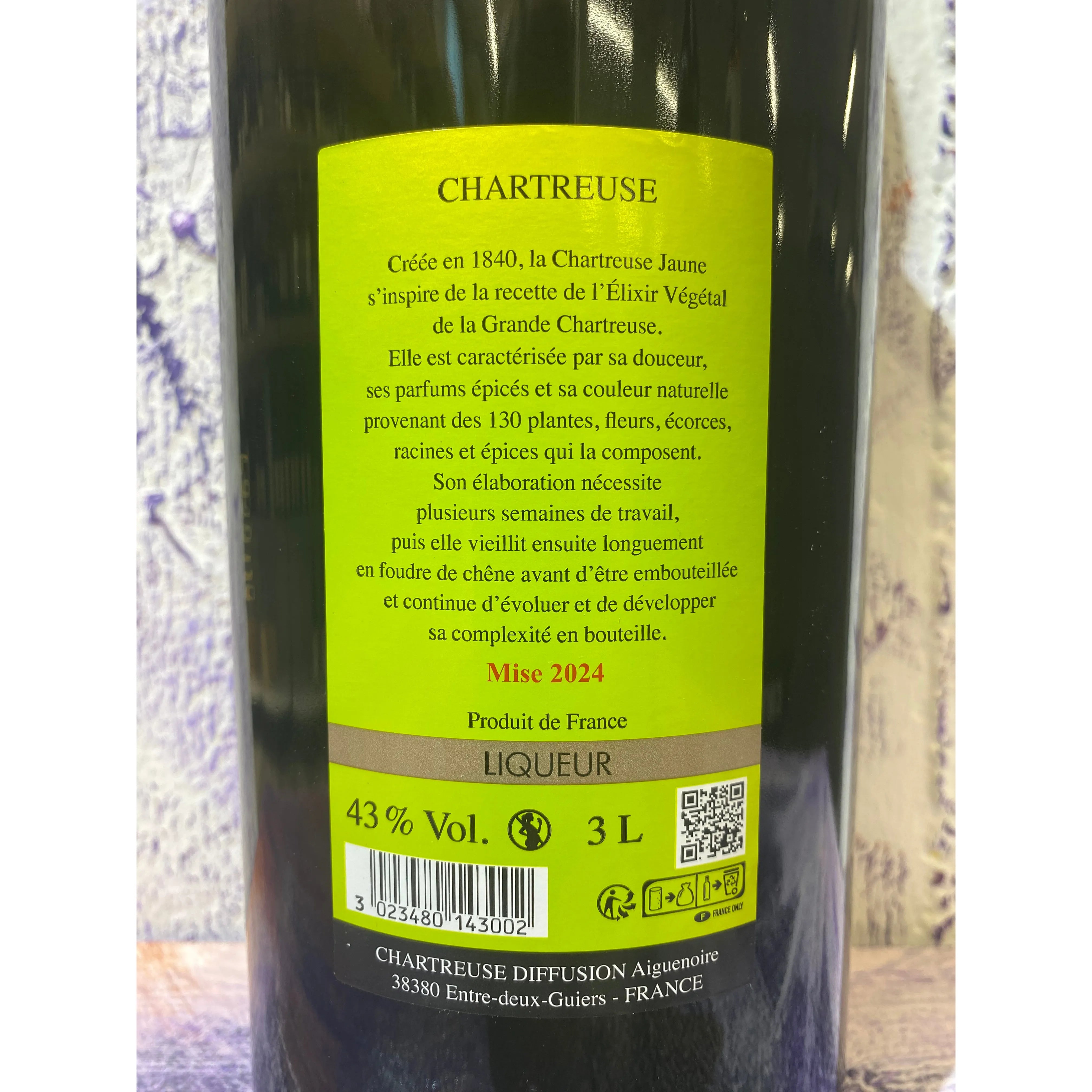 Chartreuse Jaune Jeroboam 3 L