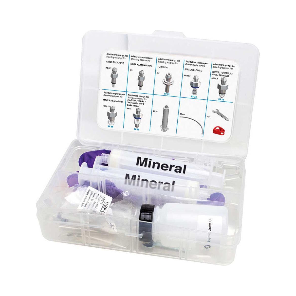 Kit de purge de freins pour huile minérale 