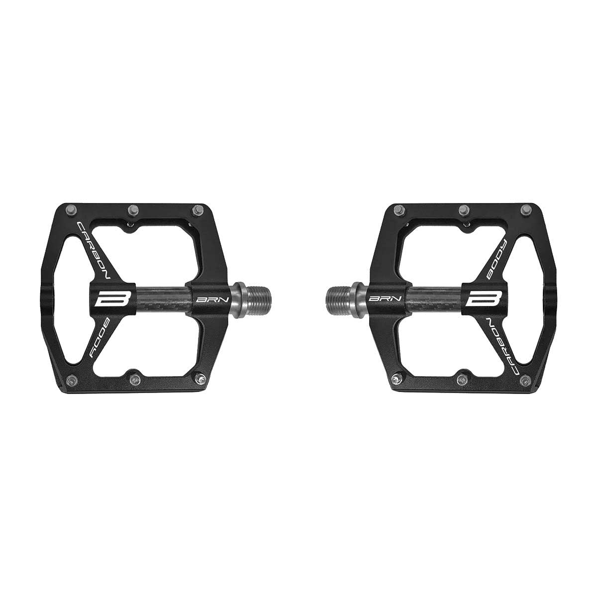 PEDALI BRN FLAT ALLOY CNC/CARBON