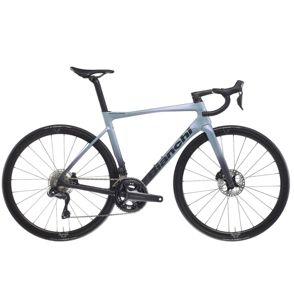 Vélo de route Bianchi Specialissima Pro Ultegra Di2 12 vitesses avec capteur de puissance 4iiii