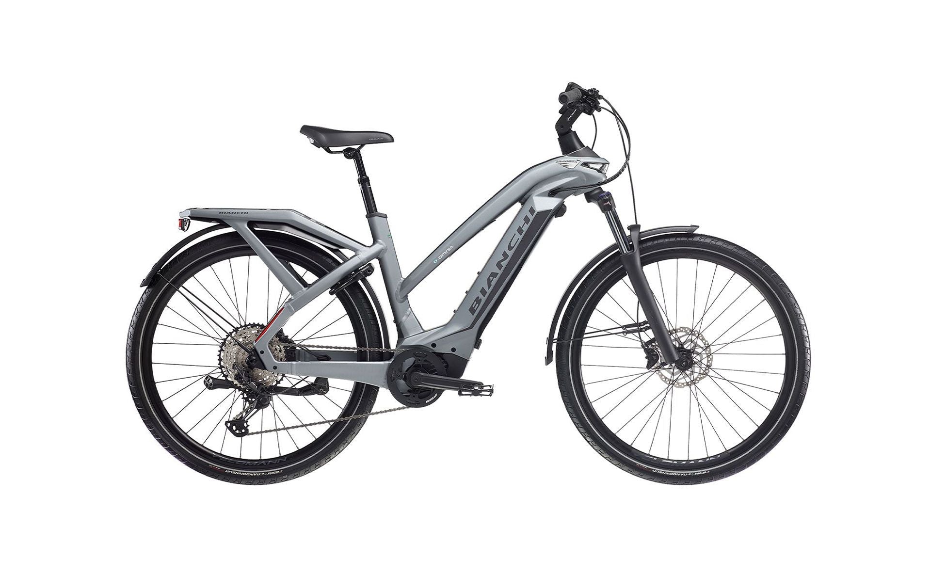 Bicicletta Trekking a pedalata assistita - Bianchi E-Omnia T-type - Step Through
