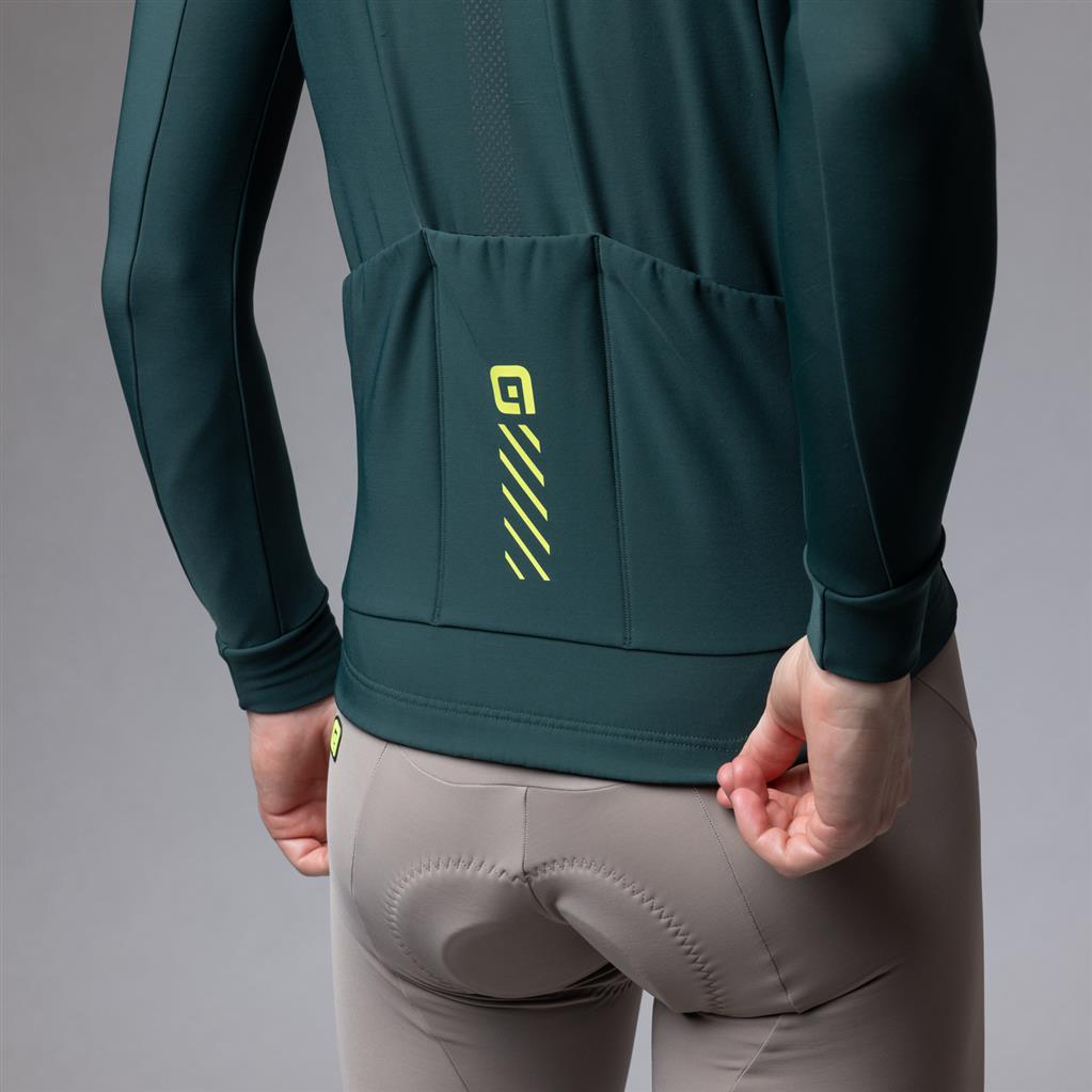 Alé Fondo 3.0 – Maglia Manica Lunga Uomo, Verde Bottiglia