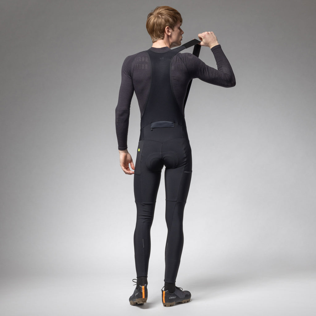 Alé Cycling Stones Cargo 2.0 – Calzamaglia Invernale Gravel con Bretelle Uomo