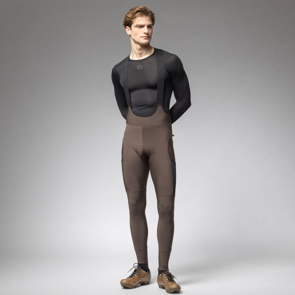 Alé Cycling Stones Cargo 2.0 – Calzamaglia Invernale Gravel con Bretelle Uomo