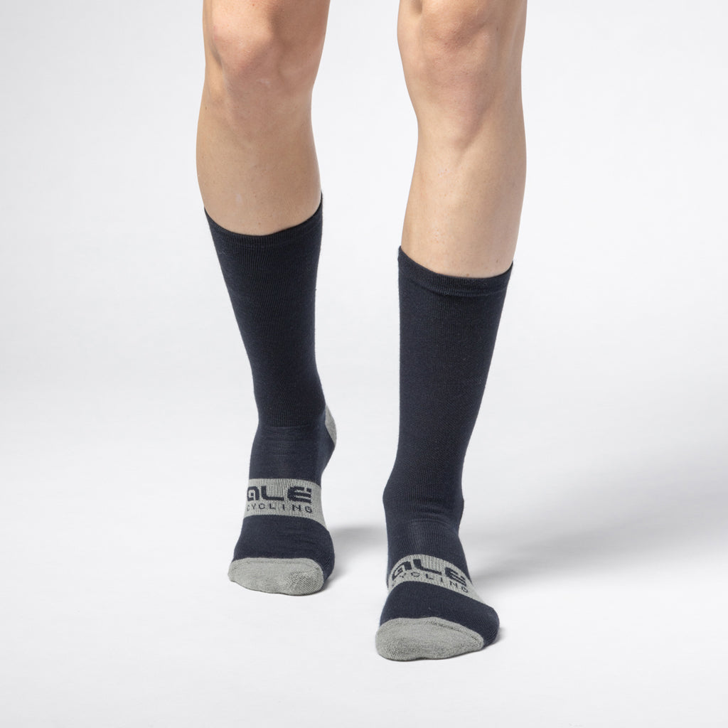 Alé Strada 3.0 – Calze in Merino 22 cm, Nero