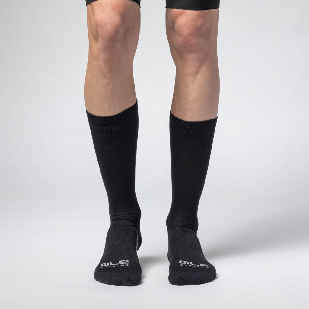 Alé Thermo 2.0 – Calze Termiche Primaloft 22 cm, Nero