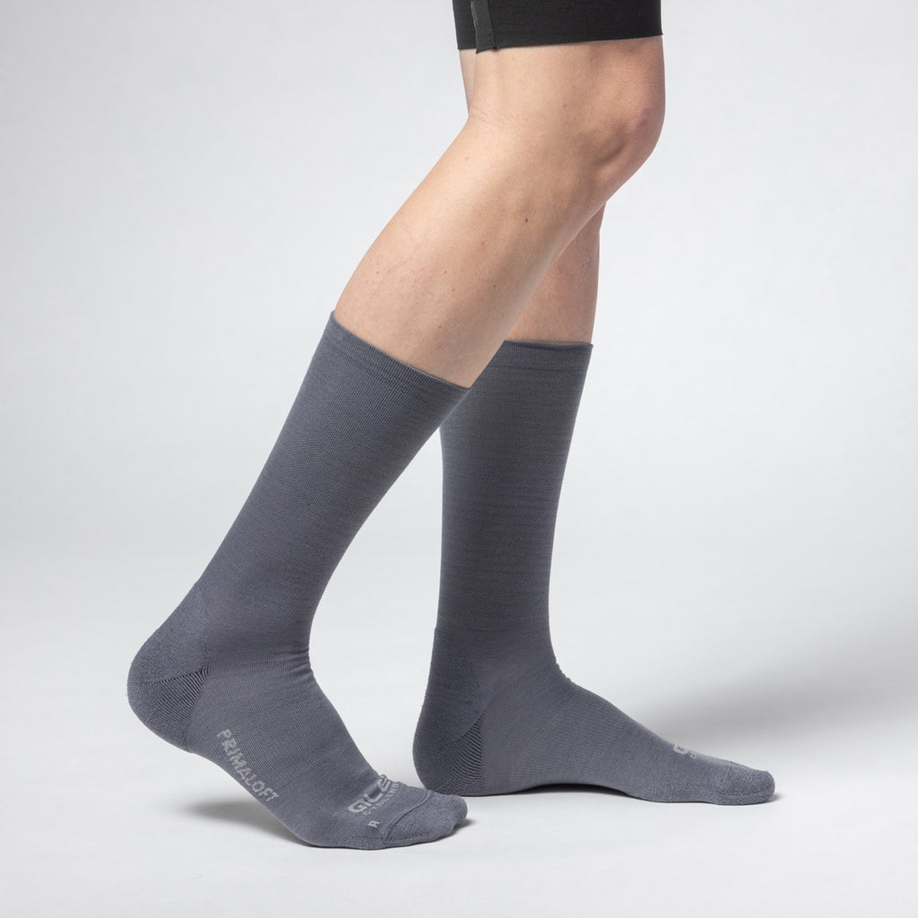 Alé Thermo 2.0 – Calze Termiche Primaloft 22 cm, Titanio