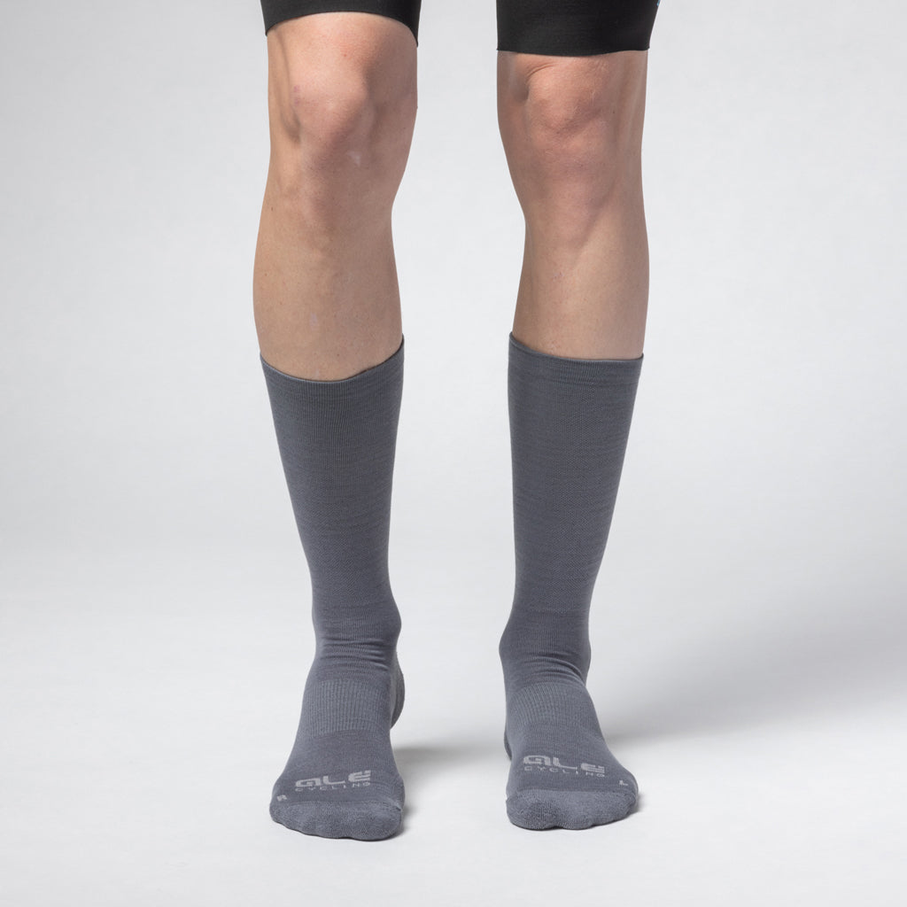 Alé Thermo 2.0 – Calze Termiche Primaloft 22 cm, Titanio