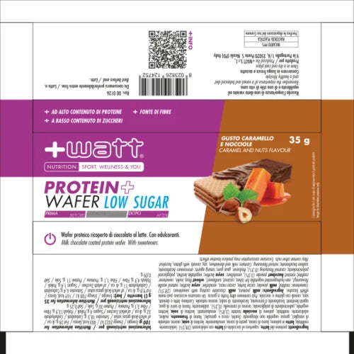 +Watt Protein+ Wafer Low Sugar - Barretta Proteica