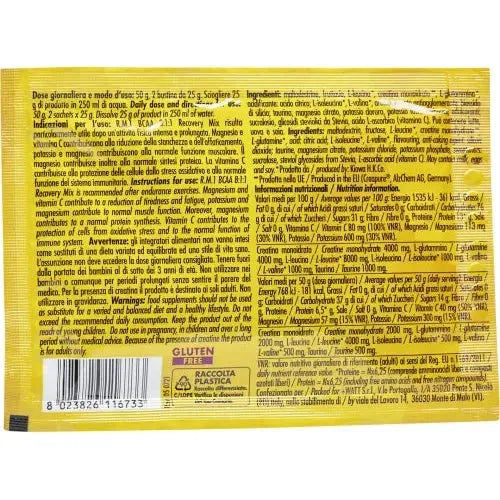 +Watt Recovery Mix BCAA 8:1:1 – Integratore di Recupero