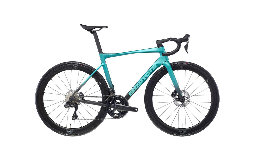 Vélo de route Bianchi Specialissima Pro Ultegra Di2 12 vitesses avec capteur de puissance 4iiii